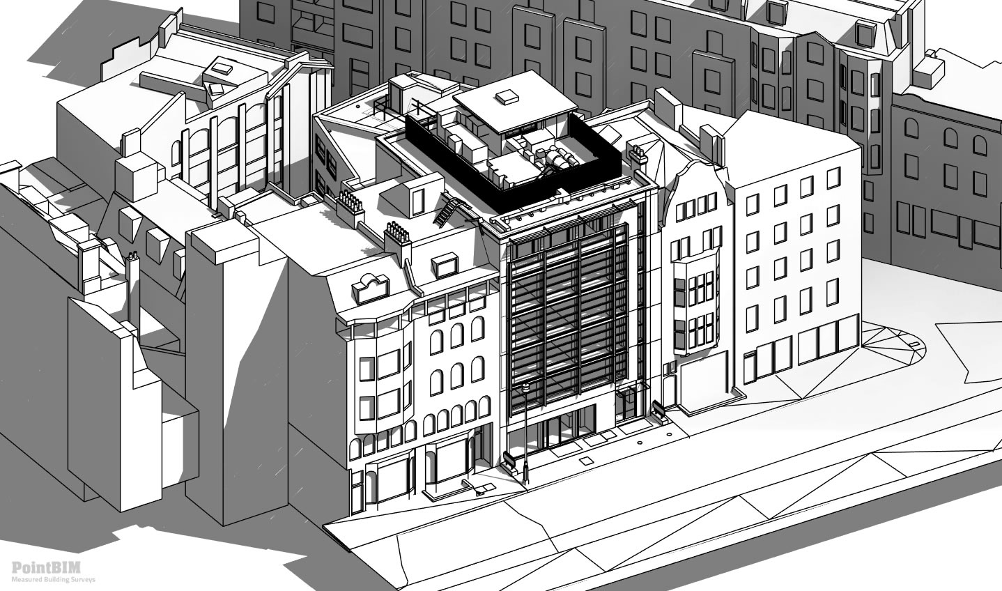 Mortimer Street, Fitzrovia, London - Scan To BIM